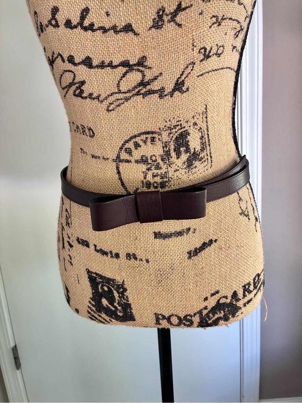Banana Republic Dark Brown Bow Accent Women's Waist Belt